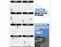 2 color year wall calendars ready for your printed logo